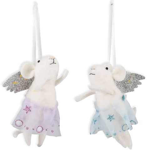 Kit de Manualidades Trimits: Kit de Fieltro de Aguja con Instrucciones y Fieltro de Lana - Adornos navideños, Decoraciones para el árbol de Navidad, Regalos caseros