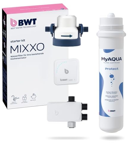BWT MIXXO starter kit - Soft | Untertisch Wasserfilter für bestehende Küchenarmatur | Soft Filterkartusche für entkalktes Wasser