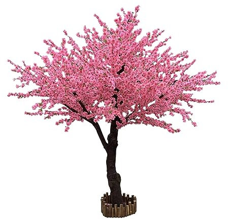 Künstlicher Pfirsich Baum Wunsch Baum Große Pflanze Künstliche Kirschbaum Pflaume Baum Indoor Und Outdoor Landschaftsgestaltung Dekoration Gefälschte Pfirsich Baum 1.2m(1.2 * 1m)