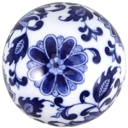 CAXUSD Schwimmende Keramikball Teichdeko Handbemalter Unterwasserball Ornament Dekorative Aquarium Bälle Für Miniteich Und Garten