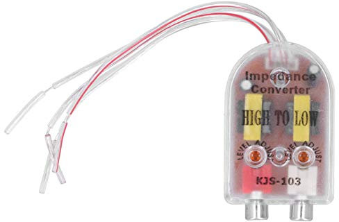 Ldafava 12v Car Stereo Radio Haut-Parleur élevé à Faible amplificateur Amplificateur Adaptateur d'impédance Audio Convertisseur pour véhicules Automobiles avec Construction en métaux en