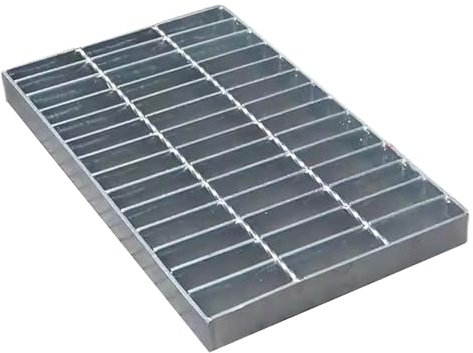 Griglia di Scarico in Acciaio Zincato, Griglia per Canali Resistente, Grondaia Acqua Piovana per Drenaggio Acque Piovane per Pavimenti di Garage, Scarichi da Giardino(25x100x3cm)