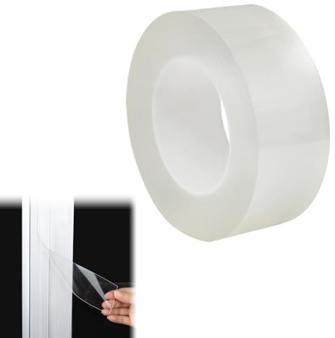 5CM x 10M Dichtungsband Fenster Fensterdichtband Transparentes Fenster Isolierung Winter Fensterdichtung Selbstklebend Kälteschutz Isolierband Kälteschutz Innen