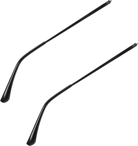 Healvian Glasögonbågar Ersättningstempels Ben Universella Metallglasögonarmar för Solglasögon och Reparation Elegant Svart Finish Passar Många Märken och Modeller Enkel Diy-bygelbyte
