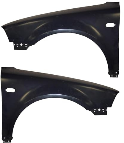 Kotflügel Satz Kotflügelsatz Fender Set Vorne Rechts vorne links Unlackiert mit Blinkleuchtenöffnung Stahl passend für Variant 3B6 3B3
