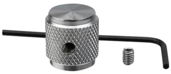 Mikikit 2 Satz Metall Gitarren Potentiometer Drehknöpfe Lautstärkeregler aus Aluminium Silber für E gitarre und Bass Musikinstrumentenzubehör