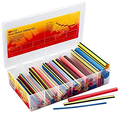 3M GTI Warmschrumpfschlauch-Montagebox, Schrumpfen 1,6 mm bis 19 mm, 150 mm | Bunt