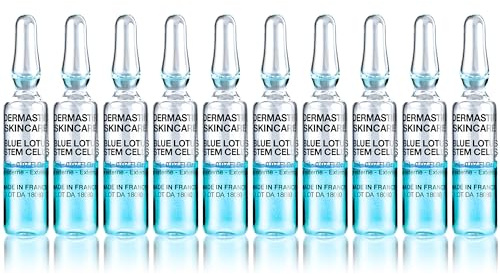 Dermastir Fiale Blue Lotus Stem Cells - Stimola la produzione di collagene ed elastina, anti rughe - 10 x 2ml