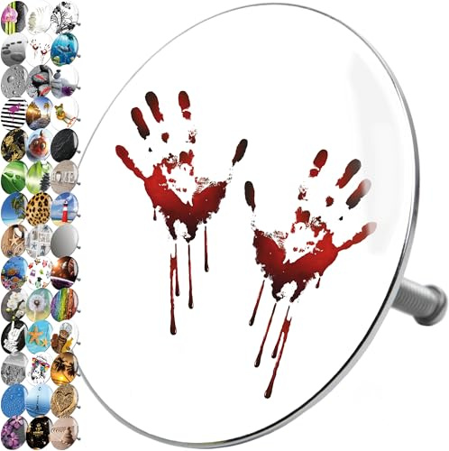 Sanilo Badewannenstöpsel, viele schöne Stöpsel für die Badewanne zur Auswahl, hochwertige Qualität, Blood Hands