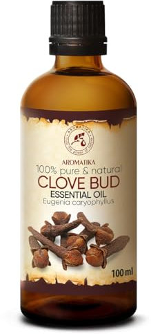 Nelkenöl 50ml - Eugenia Caryophyllus - Indonesia - Reine und Natürliche Clove Bud Oil für Wellness - Schönheit - Aromatherapie - Entspannung - Spa - Aroma Diffuser - Duftlampe - Raumduft