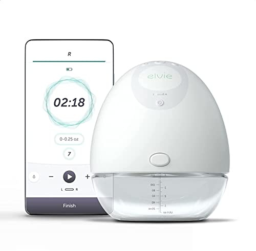 Elvie Sacaleches Eléctrico Portátil - Silencioso, Manos Libres - Cabe en tu Sujetador - Fácil de Limpiar y Transportar - Tecnología Innovadora