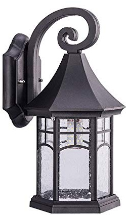 Baska Iluminación de Pared al Aire Libre IP65 Lámpara de Pared a Prueba de Agua Aparato de iluminación para Balcones, Patios, Villas, Paredes circundantes, Tienda Aisles E27 Socket [Clase Energy A +]
