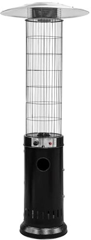 Dellonda Freestanding Gas Patio Heater 13kW for Commercial & Domestic Use, Black - DG124