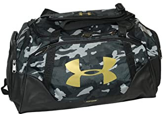 Under Armour Unisex Erwachsene UA Undeniable 3.0 Small Duffel Bag, Schwarz/Gold 008, 1300214