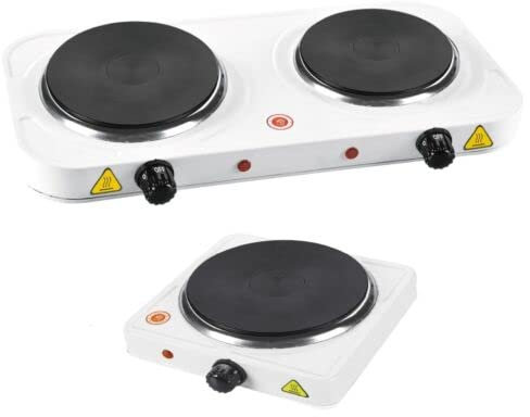 STOREX Electric Hot Plate Single Portable Kitchen Table Top Cooker Hob Hot Plates Stove 1500W White New (Single Hot Plate)