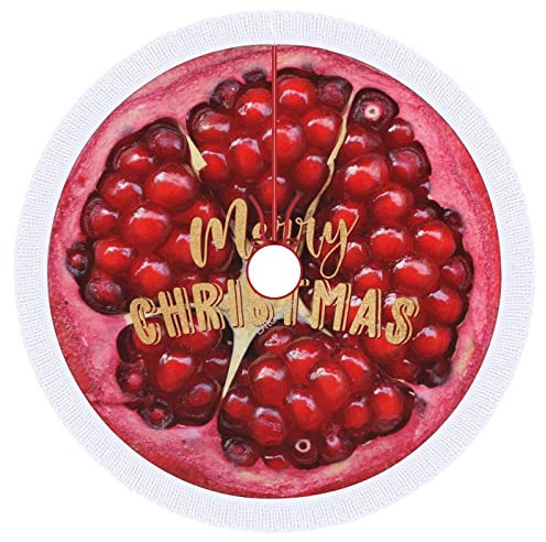 Früchte Weihnachtsbaum Rock 91,4 cm, Quittenbaum Rock Quaste Spitze Weihnachtsbaum Urlaub Ornament Geschenke für Frauen Männer