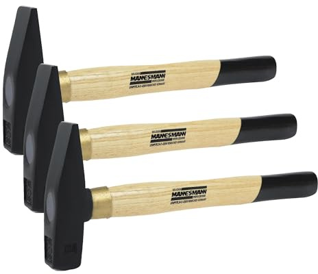 Brüder Mannesmann Werkzeug 76503 Schlosserhammer 300 g (Packung mit 3)