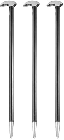 HARFINGTON 3pcs Rolling Head Pry Bar 12 Length 0.4 Rod Dia Carbon Steel Lady-foot Leverage Bar Heel Line Up Pry Bars for Automotive Mechanics Aligning & Prying