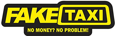 Spaß Kostet Großer Aufkleber 30cm Fake Taxi