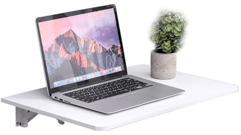 Wandklapptisch Schwimmender Laptop-Schreibtisch, zusammenklappbarer Arbeitstisch, ausklappbarer Tisch aus Holz – Wandtisch Tisch 60 cm~120 cm, Esstisch mit Halterungen ( Size : L40xW25cm/L16xW10in )