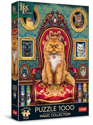 Trefl - Puzzle 1000 Teile, Magic Collection: Katzenwahn, Premium Plus
