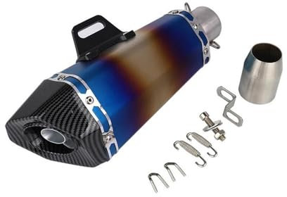 TASEKI Motorräder Auspuffanlage Universal 36-51mm Motorrad Auspuff Für Z900 GSXR1000 SV650 R6 R3 ZX6R ZX10 Für MT07 Auspuff für Motorräder(09)