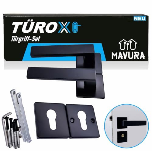 MAVURA TÜROX Door Handle Set Door Handle Door Fitting Rosette Fitting