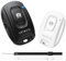 ATUMTEK Telecomando per Fotocamera per iPhone e Smartphone Android (Confezione da 2), Pulsante Wireless per Foto e Video (Bluetooth 5.2), con Laccetto da Polso, Nero & Bianco