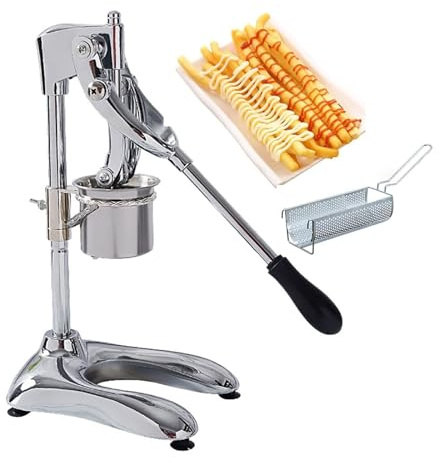 Manual French Fries Maker, Potato Strips Cutter for Quick and Easy Homemade Fries, Perfect for Kitchen and Fast Food Preparation