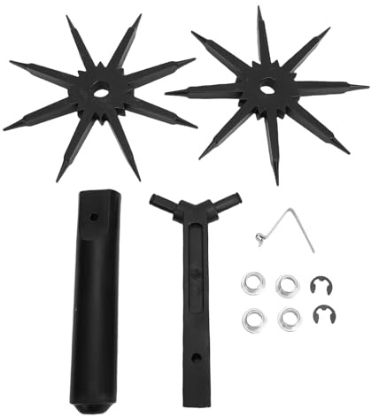 Fafeicy Cultivator Manual Tiller Lightweight Garden Rake Soil Scarifier Planting Soil Plants