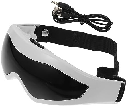 Veemoon Masajeador de Ojos Eléctrico Portátil Diseño Ergonómico Cómodo Usb, Dispositivo de Masaje Ocular Multifrecuencia Alivio de Fatiga y Estrés Visual para Cuidado Ocular Diario