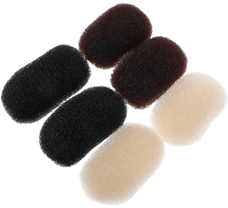 DECORNIJIA 6 Stück-pack Haarpolsterclip aus Nylon und Mangansstahl Kopfschmuck für Frauen und Mädchen Voluminöser Haarstyling Accessoire für Dickes und Dünnes Haar