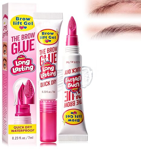 2 Pièces Gel Sourcils Fixateur,Gel De Fixation Sourcils Transparent,Brow Glue Facile à utiliser,Pour Sourcils Naturels Et Effet Laminé,Usage Quotidien Maquillage