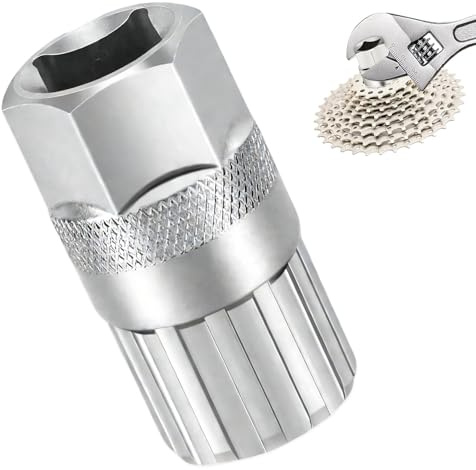 Snhauxinfa Zahnkranzabzieher,Schraubkranz Abzieher,für Werkzeug Fahrrad Centerlock,Kassettenabzieher Crank Pulley Remover,Tool Fahrradwerkzeug zum Steckschlüssel
