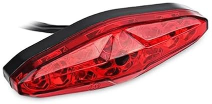 MAYANGYANG Motorrad RüCklicht Motorrad-Rücklicht, Motorrad-Bremslicht, 12 V, Lauflicht
