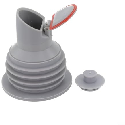 7-Schichtiges Silikon Abflussdichtung mit Rückschlagventil, Geruchsverschluss für Rohr DN35-75mm, Anti-Überlauf und Insektenschutz für Küche Bad Waschmaschine, Grau(2# 60-65mm)