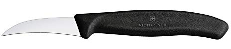 Victorinox Swiss Classic Curved Shaping Knife - Dishwasher Safe and Non-Slip Handle, Black 2.5 in