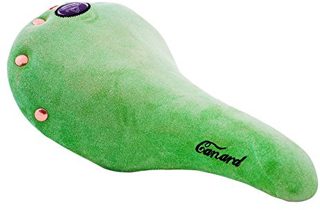 Selle Montegrappa FAHRRADSATTEL Luxus ECHT Velour Leder Vintage Sattel Canard XC031 grün - Made in Italy