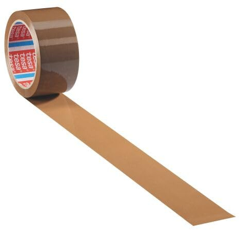 Tesa 4089 Lot de 6 rubans adhésifs en PP Marron 50 mm x 66 m