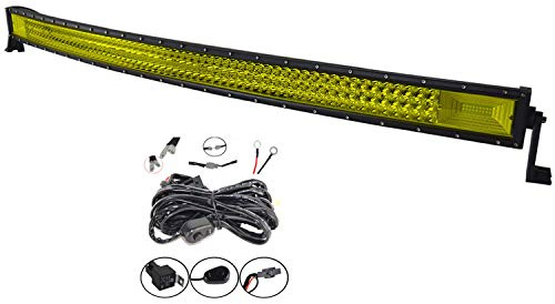 Willpower 107cm 540W LED Arbeitsscheinwerfer Bar Gebogen LED Scheinwerfer 12V 24V mit Kabelbaum Flutlicht Reflektor Combo Arbeitslicht Zusatzscheinwerfer für Auto Offroad Traktor SUV UTV ATV