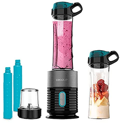 Cecotec Fresh&Go Batidora de Vaso Power Titanium 650, 650 W, Negro