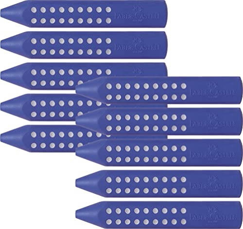 10x Faber-Castell Radierstift blau, Grip 2001