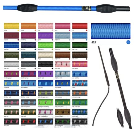 JA Horse Fleck Feldmann Balance Sports Dressurgerte Gerte Reitgerte (Azur, 130 cm)