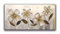 DIAMOND HOME Dipinto a Mano Acrilico su Tela con Telaio d'Abete - Quadro Materico Rettangolare con Dettagli in Rilievo - Made in Italy da Pittori Specializzati (70x140) FIORI ALLU-70x140