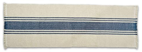 LOBERON Tischläufer Depailler, edler Jacquard in Fischgrätstruktur, klassisches Streifen-Design, französischer Landhaus-Stil, Tischwäsche, Küchentextilien, Baumwolle, beige