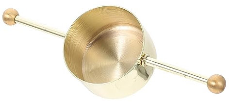 Mikinona Stainless Steel Measuring Cup with Double Beads for Wine, Ergonomic Design and Easy to Clean, with Long Rod and Two-end Structure, for Home and Restaurant Drinks Measure
