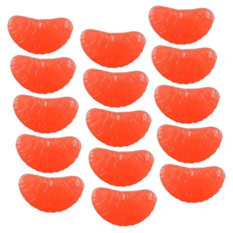 BESTonZON 32stücke PVC Mini Orangenscheiben Charms Für DIY Handyhüllen Haaraccessoires Und Bastelprojekte Realistische Frucht Dekorationen Für Kreative Bastelideen