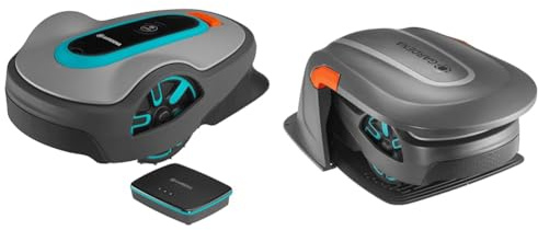 Gardena Tondeuse Robot Smart SILENO City 500 m² Set: Technologie Lona IA innovante & abri Tondeuse Robot : Protection optimale Contre Le Soleil et la Pluie
