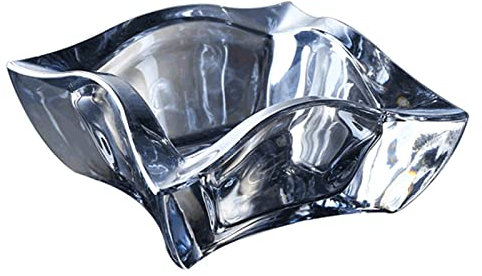 Ashtrays for Cigarettes Glass Ashtray Transparent Crystal Cut Effect Ash Tray for Cigarettes Cigars Living Room Office Bar Indoor Outdoor Decoration Ash trays(A)