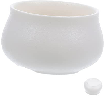 MAGICLULU Cendrier Encensoir Japonais Céramique Blanche Porte- Artisanal Décoratif Brûleur Réutilisable Compact pour Maison Et Bureau